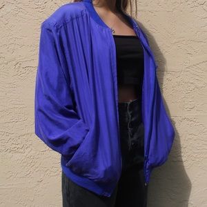 Royal Blue Bomber Jacket